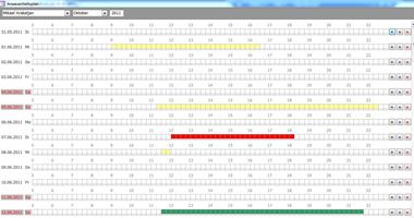 Event-Management | Verwaltungssystem | Access, Anwesenheitsplan
