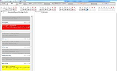 Event-Management | Verwaltungssystem | Access, Termin bersicht
